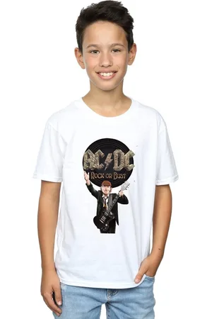 AC/DC Jongens Rock Or Bust Angus Young Katoenen T-Shirt
