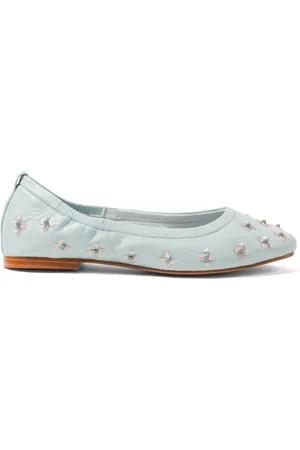 Lazamani Gracia Dames Ballerinas Leer Blue