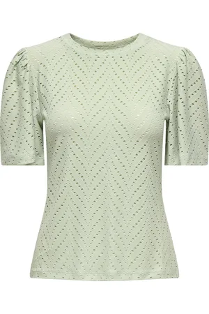 JDY CARLA CATHINKA S/S TOP JRS NOOS - Dames - Blouses