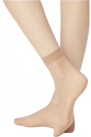 Merkloos 5-Pack - Pantysokjes - Pantykousjes - Beige - 20 Denier - One Size