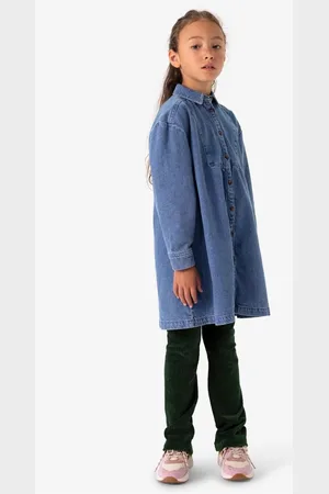 Sissy-Boy Blauwe denim jurk met kraag