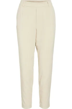 VILA Broek Vivarone Hw Slim Pant - Noos 14087406 Sandshell Dames