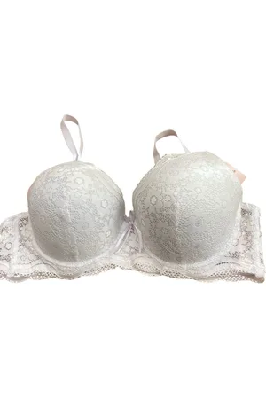 Merkloos Dames beha met kant 95C wit