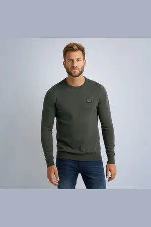 PME Legend™ R-neck American Classic Buckley Knit Truien & Vesten Heren - Sweater - Hoodie - Vest-