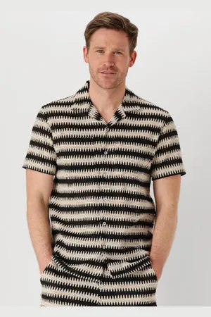 Anerkjendt Akkurt Struc Stripe S/s Shirt Heren - Vrijetijds blouse -