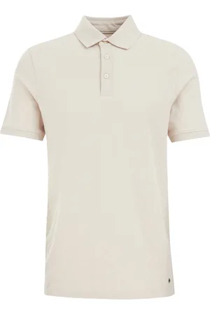 WE Fashion Heren polo met structuur