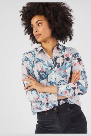 Damart Blouse in crêpe met reliëf, gerecycleerde vezels* - Dames - - 52
