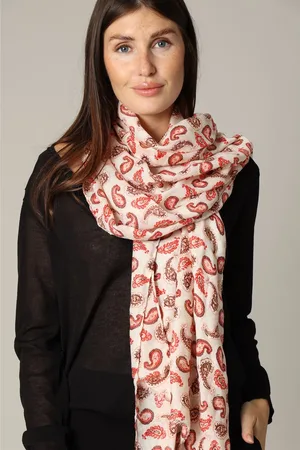 Deeluxe Sluier met Paisley-motief en folieprint TU