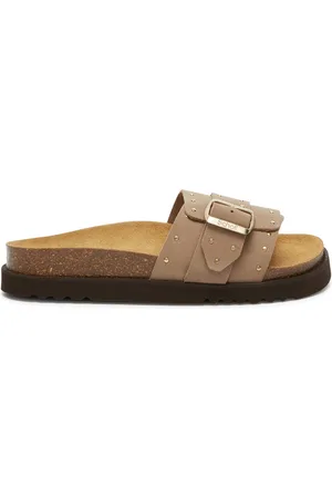 Scholl Slipper Women Joyce Suede Dark -Schoenmaat 37