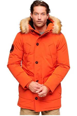 Superdry Everest Faux Fur Parka Oranje L Man