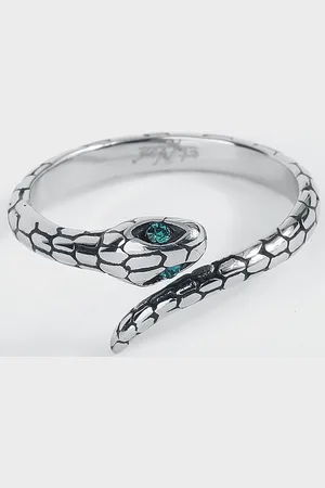 etNox Schlange Ring 59 Roestvrij staal - Gothic, Rock wear