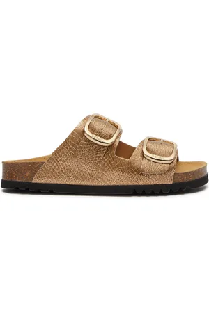 Scholl Slipper Women Noelle Synthetic Reptile Bronze-Schoenmaat 40