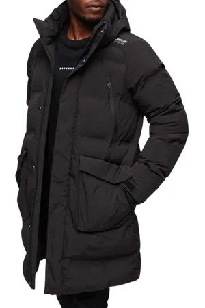 Superdry Hooded Longline Padded Winterjas Heren
