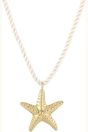Bijoutheek Collier Touw Zeester