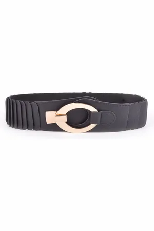 Merkloos Elastische Riem - Kledingriem met Goud - Brede riem