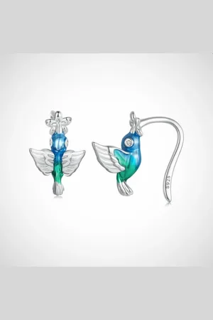 Zilver Damesoorbellen - en oorhangers - kolibrie - 925