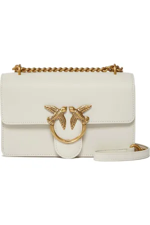 Pinko Schoudertas Love One Mini DC Crème