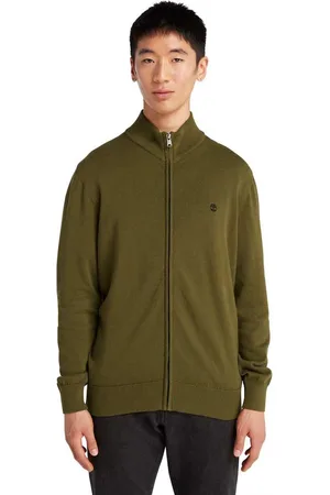 Timberland Groene Katoenen Heren Sweater Aanbieding