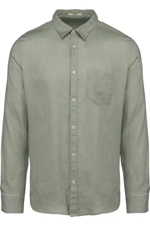 Merkloos Native Spirit Linnen herenoverhemd NS504 - - M