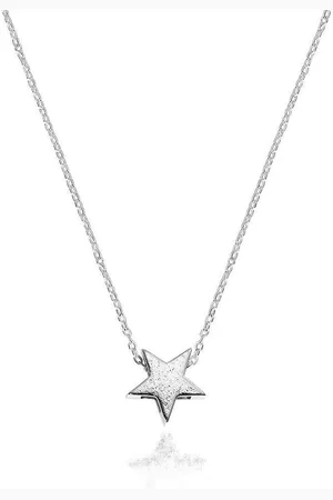 Zilver En ketting met hanger - Ster - 42cm