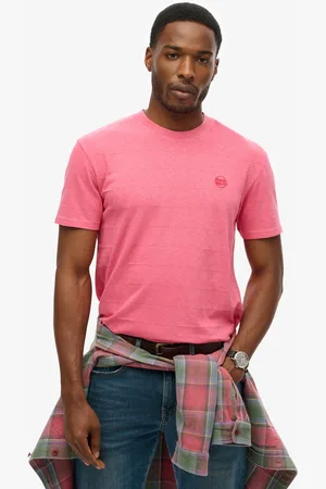 Superdry Organic Cotton Vintage Texture T-Shirt Desert Rose Pink