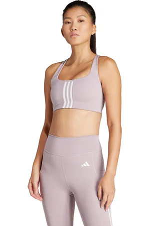 adidas Performance Powerimpact Training Medium-Support 3-Stripes Beha - Dames - - L A-B