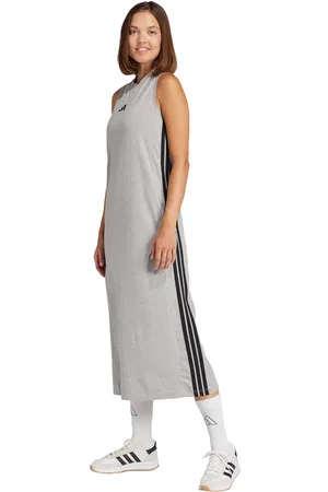 adidas Sportswear Essentials 3-Stripes Lange Racerback Jurk - Dames - - L