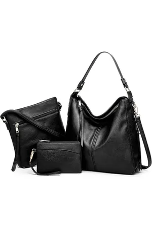 Merkloos Handtas en portemonnee set dameshandtassen PU lederen schoudertas grote hobo-tas damestassen cadeaus voor meisjes boodschappentassen