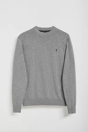 Polo Club® Gebreide trui in met ronde hals en geborduurd Rigby Go-logo