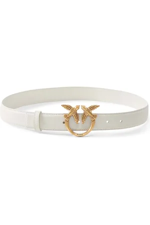 Pinko Leren Riem Love Berry H3 Belt W80 Crème