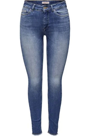 ONLY Dames Jeans Broeken ONLBLUSH MID SK REA1319 skinny Fit Blauw Volwassenen
