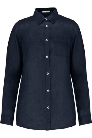Merkloos Native Spirit Linnen damesblouse NS505 - - S