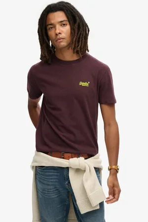 Superdry Essential Logo Embroidered T-shirt Met Korte Mouwen Rood XL Man