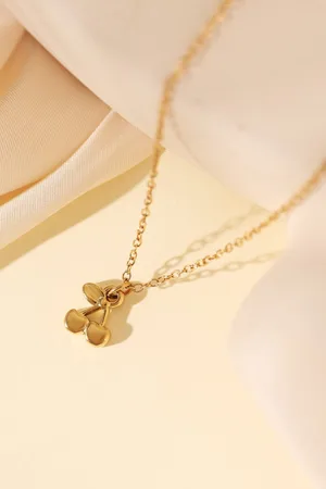 Yehwang Ketting met kersje - Cherry Necklace - - Unisex - Stainless Steel - Cadeau - Sieraden