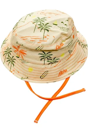 Ducksday UV-werend zonnehoedje voor baby - UPF50+ - Katoen - - maat 74/80