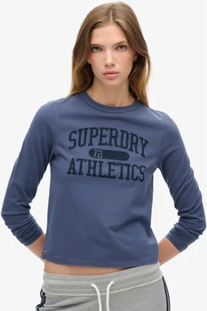 Superdry Athletic Ringer Slim T-shirt Met Lange Mouwen M Vrouw