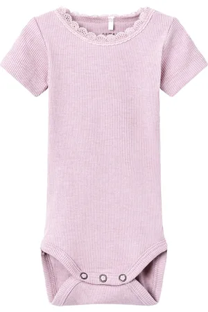 NAME IT Romper Kab Lace Korte Mouw Parfait Pink 68
