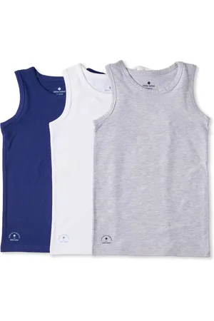Little Label Hemden jongens 3-pack - blue combi-170-176 / 16Y - maat: 170/176 - bio-katoen