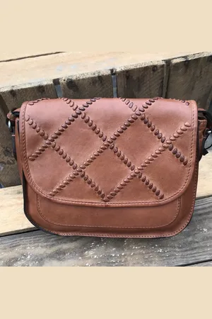 Bag2Bag Urzu schoudertas cognac