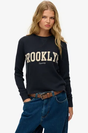 Superdry Ath Essential Graphic T-shirt Met Lange Mouwen Zwart XL Vrouw