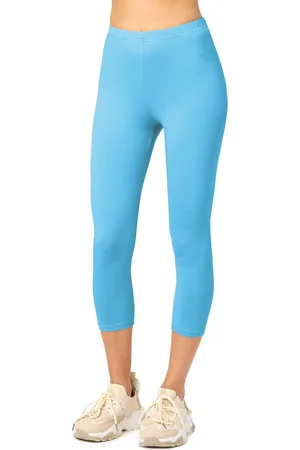 Merry Style MS-MS10-199-LE Dames Capri Leggings - Sport - Vrijetijdsbroek - 3/4 Lengte - Katoen - Sporbroek - Yogabroek - - XL