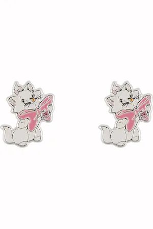 Gresham Disney Aristocats Marie Silver Plated Stud Earrings
