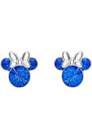 Gresham Disney Minnie Silver Plated September Birthstone Stud Earrings