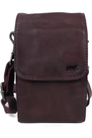 Bear Design Telefoontasje / Crossbodytas Dames - Leer - Robbie - Plum