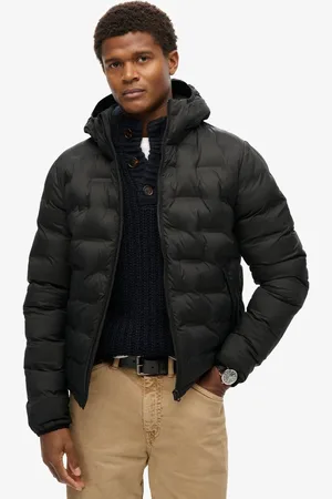 Superdry Gewatteerde pufferjas met capuchon - Heren - Gewatteerde jassen