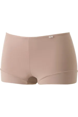 AVET Dames boxershort katoen 38842 - Comfort short - katoenen ondergoed - wit - - beige - badstof kruisje - XL
