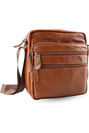 Fana Bags Kleine Leren Schoudertas - Crossbody Tas Heren Leer - Mannen Tas - Leren Schoudertas Heren / Dames