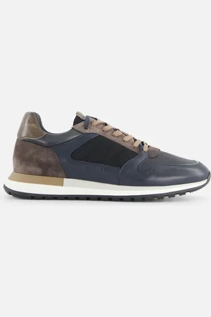 Ambitious Grizz Navy Sneakers Leer