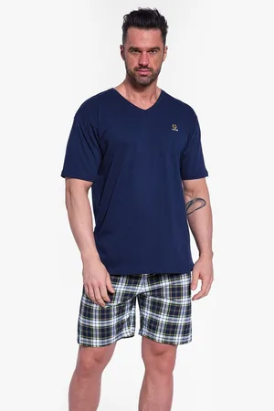 Cornette Katoenen Pyjama Heren Volwassenen Korte Mouw Korte Broek Shortama Nature 326/181 4XL