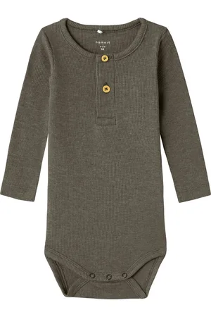 NAME IT Kab Button Romper - Mt. 62 - Bungee Cord Melange